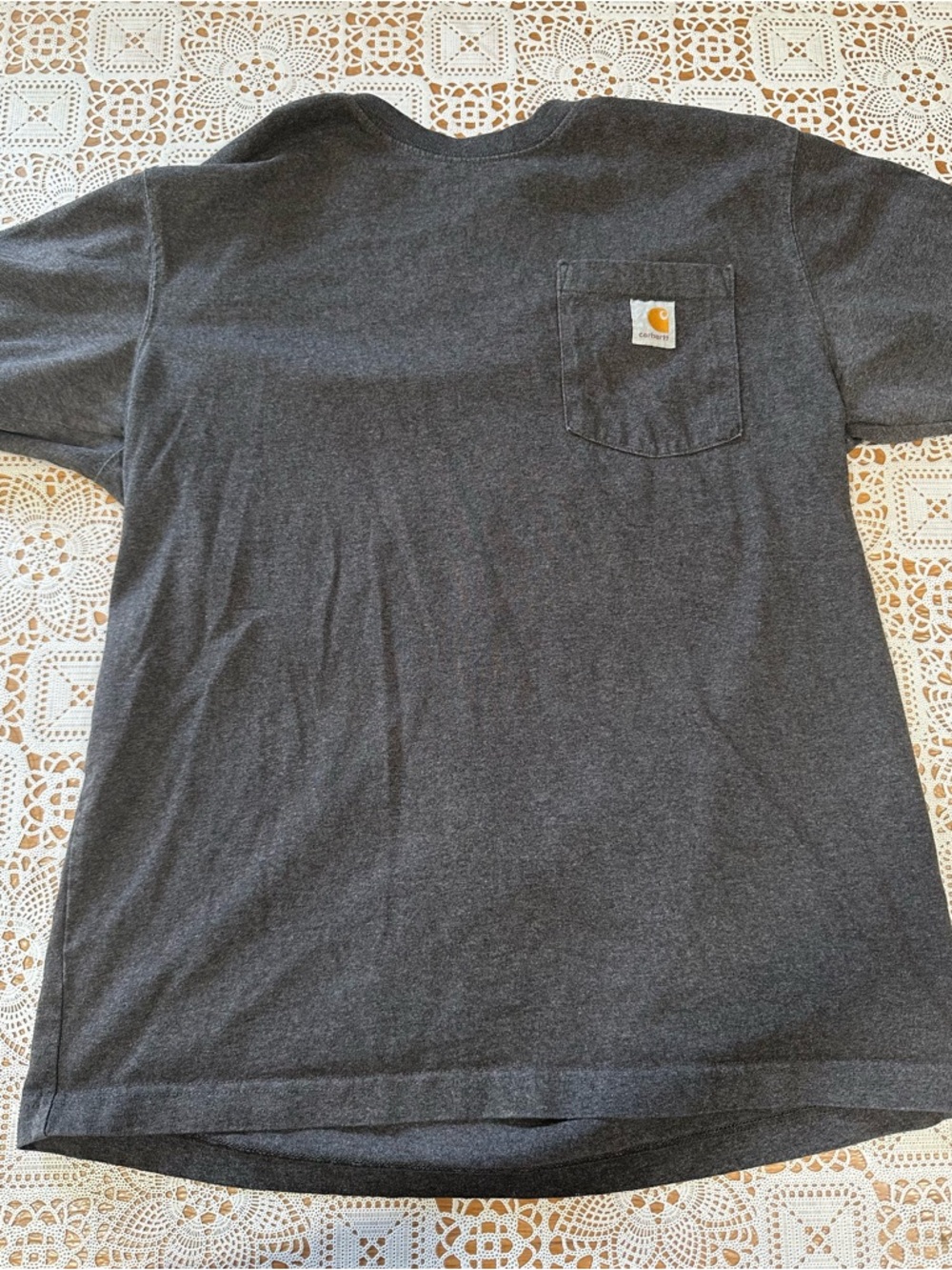 Carhartt Pocket T Shirt Mens Medium Gray Loose Fit Workwear Short Sleeve